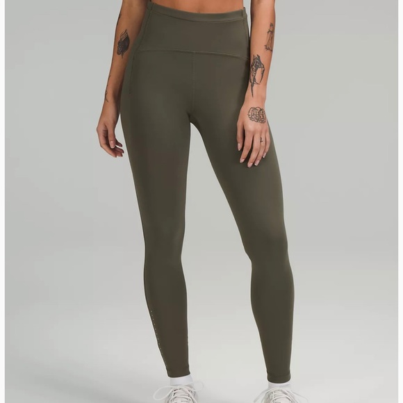 Olive Green Swift Speed HR 28” Lulu Leggings - Picture 2 of 2